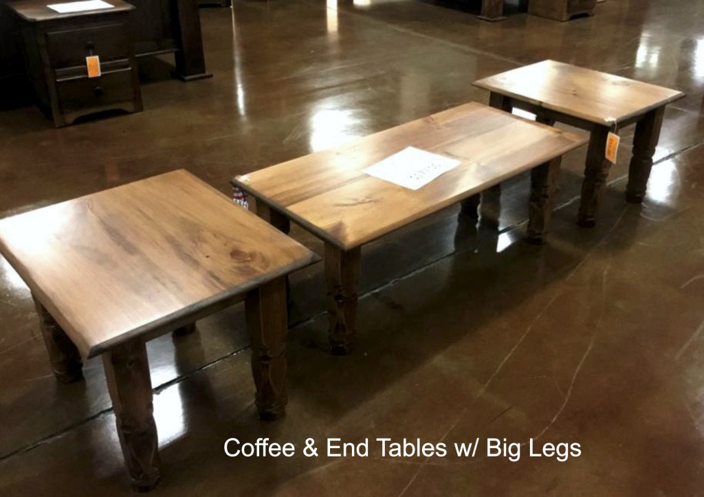 Coffee End Tables Big Legs