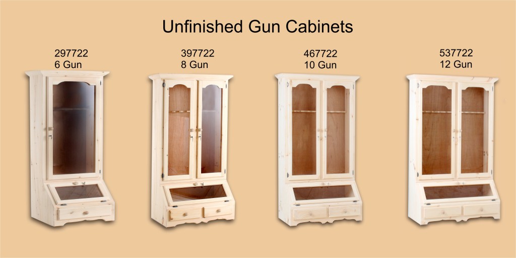 Unfinished Page 9 Gun Cabinets